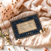 Midnight Stars Celestial Wedding Bedankkaart