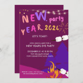 Midnight Stars | Nieuwe uitnodiging van Eve-partij (Voorkant / Achterkant)