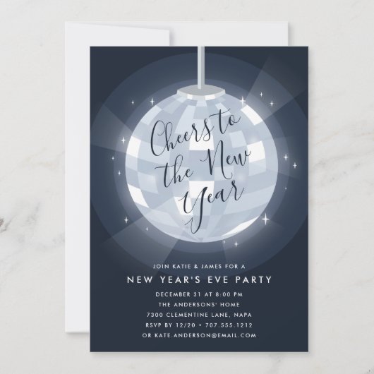 Midnight Stars | Nieuwe uitnodiging van Eve-partij (Voorkant)