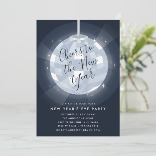 Midnight Stars | Nieuwe uitnodiging van Eve-partij (Staand voorkant)