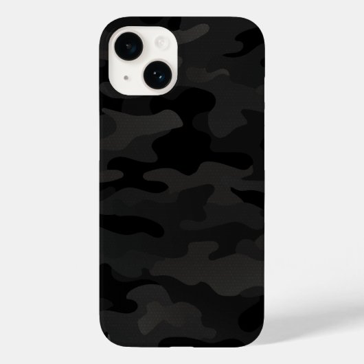 Midnight Stealth Urban Camo Zwarte houtskool Case-Mate iPhone Case (Achterkant)