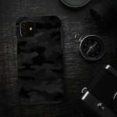 Midnight Stealth Urban Camo Zwarte houtskool Case-Mate iPhone Case