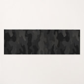 Midnight Stealth Urban Camo Zwarte houtskool Yogamat (Voorkant (horizontaal))
