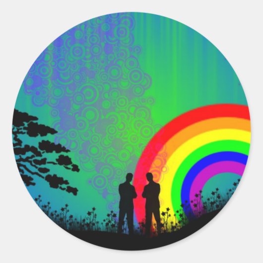 Midnight Summer Dream Ronde Sticker (Voorkant)