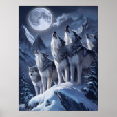 Midnight Summit Wolves Trio Poster (Voorkant)