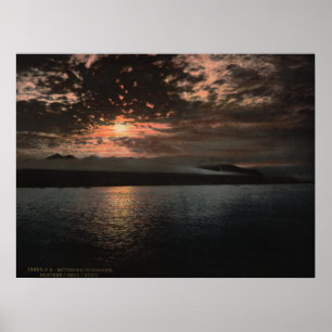 Midnight Sun, Bell Sound, Noorwegen Poster
