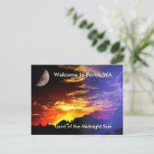 Midnight Sun Briefkaart (Staand voorkant)