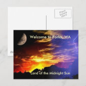 Midnight Sun Briefkaart (Voorkant / Achterkant)