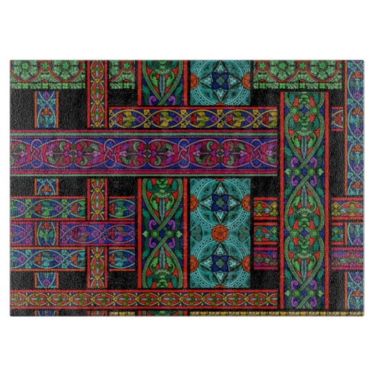 Midnight Sun Glas in lood Cutting Board Snijplank (Voorkant)