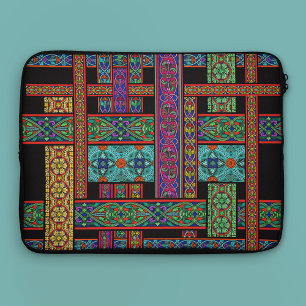 Midnight Sun Glas in lood-laptophoes Laptop Sleeve