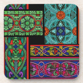 Midnight Sun Glas in lood Onderzetter (Voorkant)