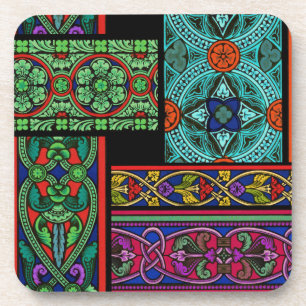 Midnight Sun Glas in lood Onderzetter