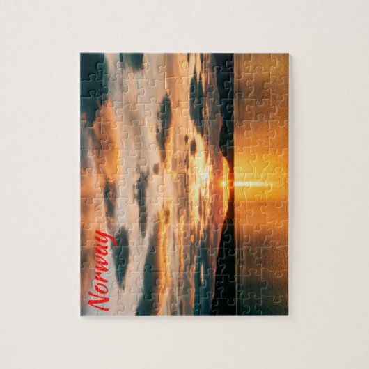 Midnight Sun, Noord-Noorwegen Legpuzzel (Verticaal)