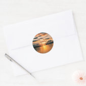 Midnight Sun, Noord-Noorwegen Ronde Sticker (Envelop)