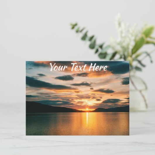  Midnight Sun, Noorwegen Kaart (Staand voorkant)