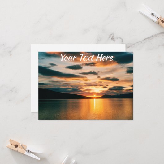 Midnight Sun, Noorwegen Kaart (Voorkant / Achterkant in situ)