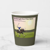 Midnight Sun Polo Papieren Bekers (Voorkant)