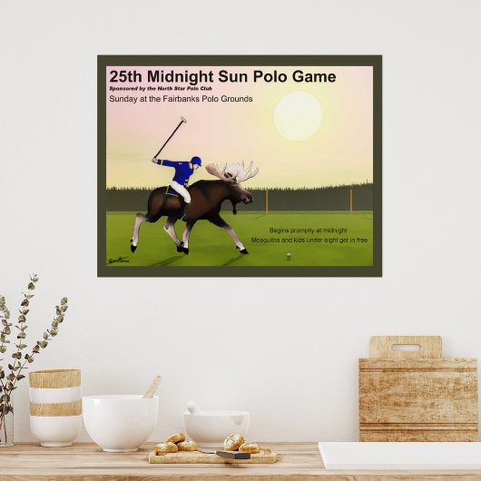 Midnight Sun Polo Poster (Keuken)