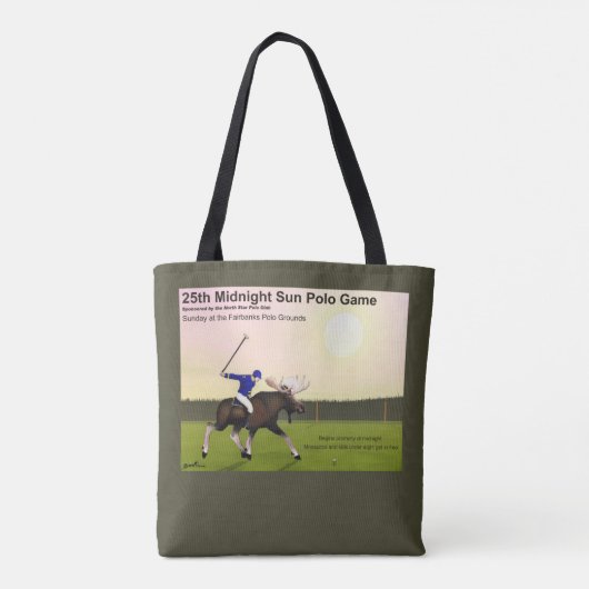 Midnight Sun Polo Tote Bag (Achterkant)
