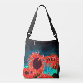 Midnight Sunflower Crossbody Bag Tas