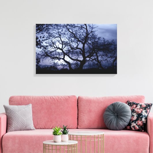 Midnight Sunset Canvas Afdruk (Insitu (Woonkamer))