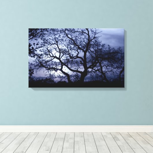 Midnight Sunset Canvas Afdruk (Insitu (Houten vloer))