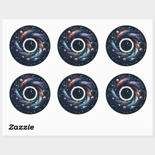 Midnight Swirl Galaxy Sticker (Vel)