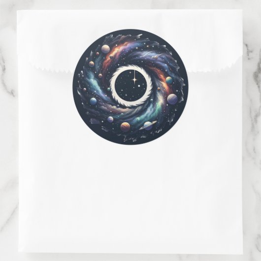 Midnight Swirl Galaxy Sticker (Tas)
