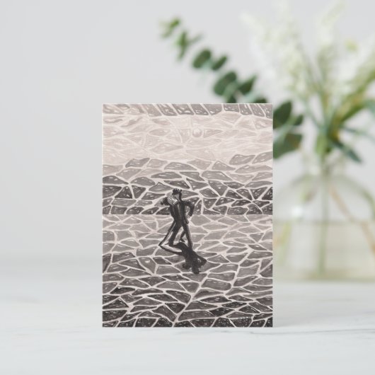 Midnight Tango briefkaart (Staand voorkant)