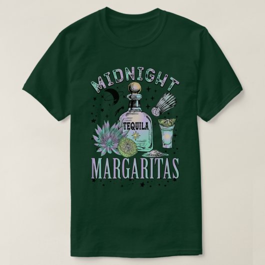 Midnight Tequila Margaritas Lime Tequila Drink Mag T-shirt (Design voorkant)