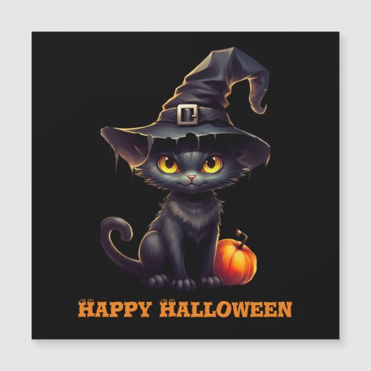 Midnight The Witchy Black Cat Halloween (Voorkant)