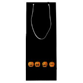 Midnight The Witchy Black Cat Halloween Wijn Cadeautas (Achterkant)