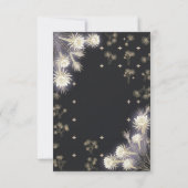 Midnight Thistle Celestial Trouwdatum Bespaar de D Save The Date (Achterkant)