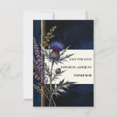 Midnight Thistle Koper Save The Date (Voorkant)