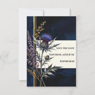 Midnight Thistle Koper Save The Date