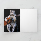 Midnight Tiger Melody – Elegant Card Kaart (Binnen)