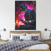 Midnight Toast with the Baron Samedi Canvas Afdruk (Insitu (Slaapkamer))