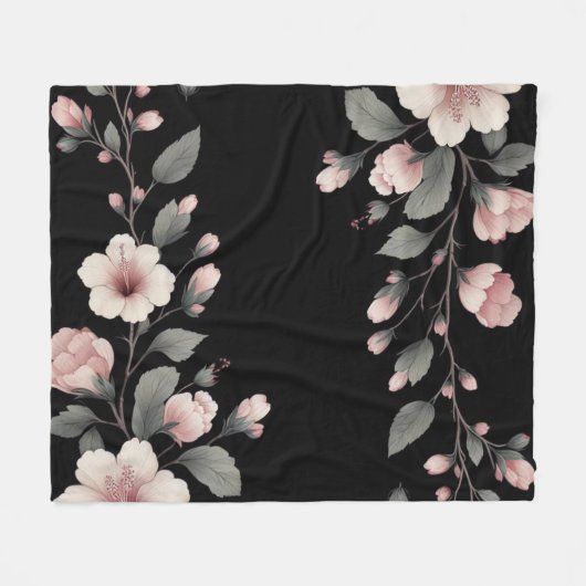 Midnight Tropics Fleece Deken (Voorkant (Horizontaal))