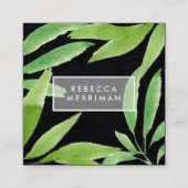 Midnight Tropics Vierkante Visitekaartje (Voorkant)