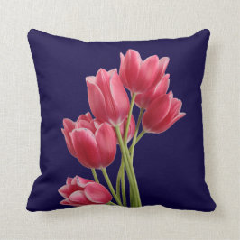Midnight Tulips Kussen