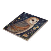 Midnight Uil Decoratieve Tegel Tegeltje (Zijkant)