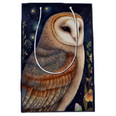 Midnight Uil Gift Bag Medium Cadeauzakje (Voorkant)