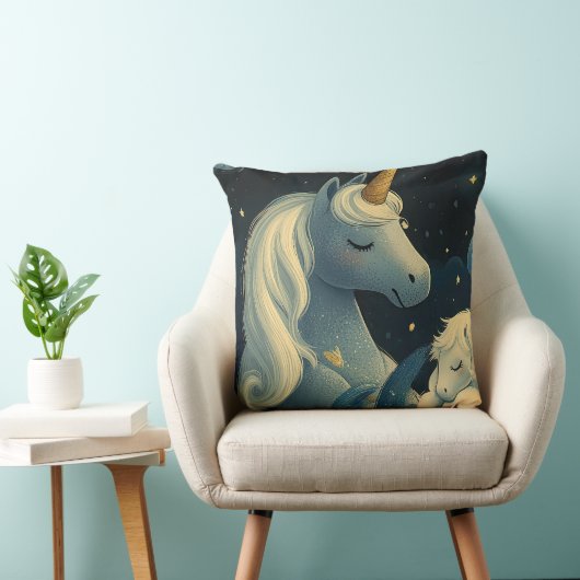 Midnight Unicorn Slumber Party Kussen (Stoel)