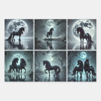 Midnight Unicorns inpakpapier
