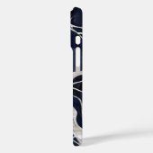 Midnight Veins – Abstract Luxe Marmeren Patroon Case-Mate iPhone Case (Achterkant / Links)