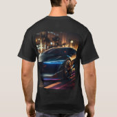 Midnight Velocity: een hyperrealistische conceptau T-shirt (Achterkant)