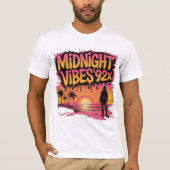 Midnight vibes 92x graffiti kunst met een persoon t-shirt (Voorkant)