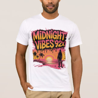 Midnight vibes 92x graffiti kunst met een persoon t-shirt