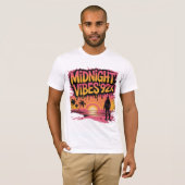 Midnight vibes 92x graffiti kunst met een persoon t-shirt (Voorkant volledig)