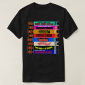 Midnight Video VHS Cult Horror Stack T-shirt (Design voorkant)